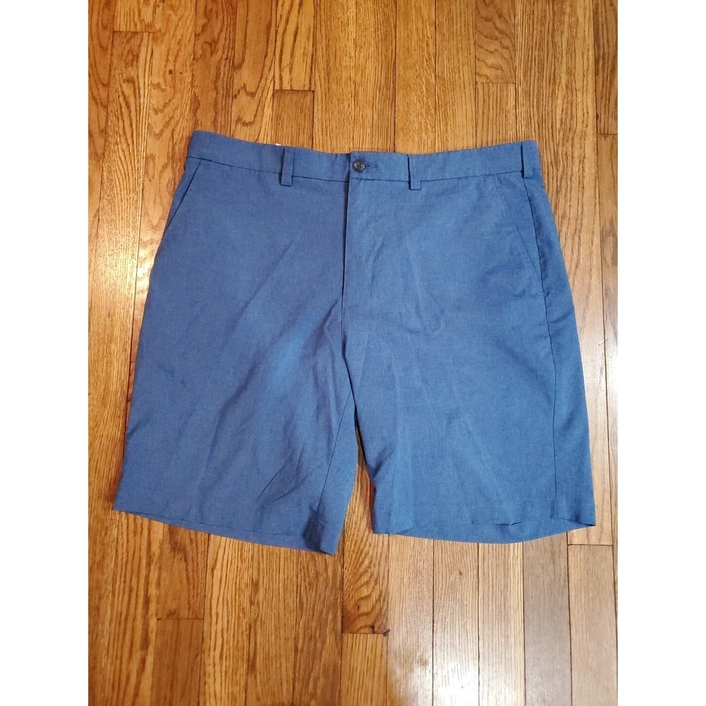 Grand Slam Shorts Mens Sz 38 Blue Chino Flat Front Outdoor Performance Golf‎